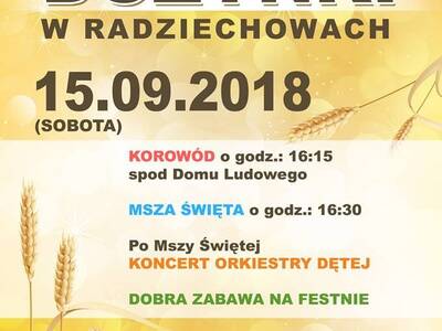 Obraz 2: DOŻYNKI W RADZIECHOWACH - 15.09.2018r. (s...