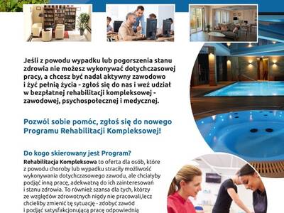 Obraz 2: Projekt ''Model rehabilitacja kompleksowa...