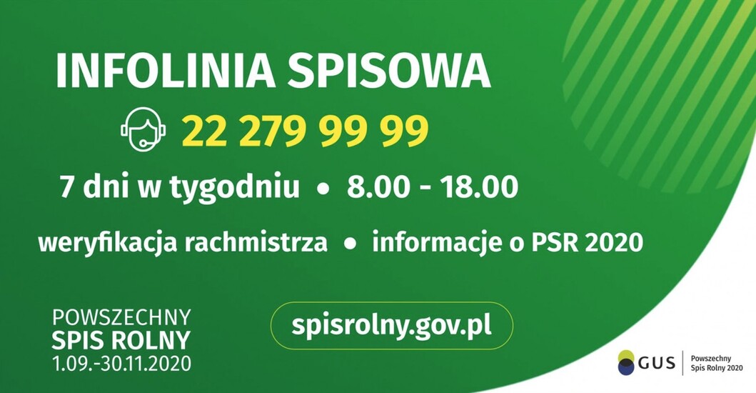 Ruszyła INFOLINIA SPISOWA