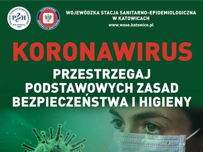 Koronawirus. Przestrzegaj podstawowych zasad bezpi...