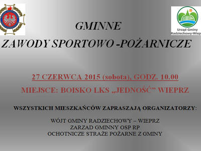 Zapraszamy na zawody sportowo-pożarnicze