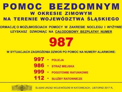 Bezpłatna infolinia dla osób bezdomnych