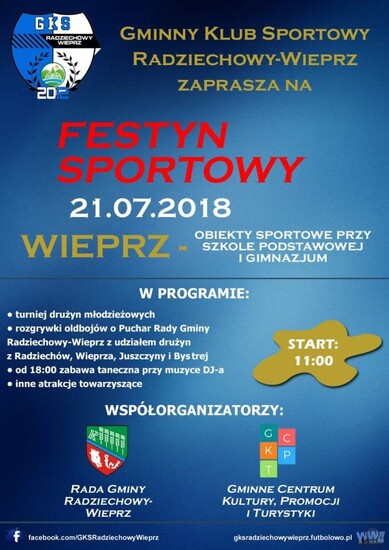 Gminny Klub Sprotowy Radziechowy-Wieprz zaprasza na...