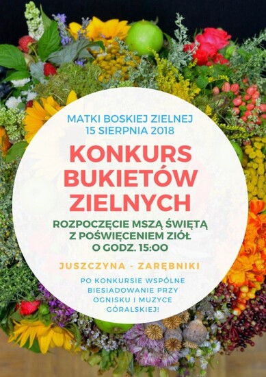 KONKURS BUKIETÓW ZIELNYCH – 15 SIERPNIA 2018r.