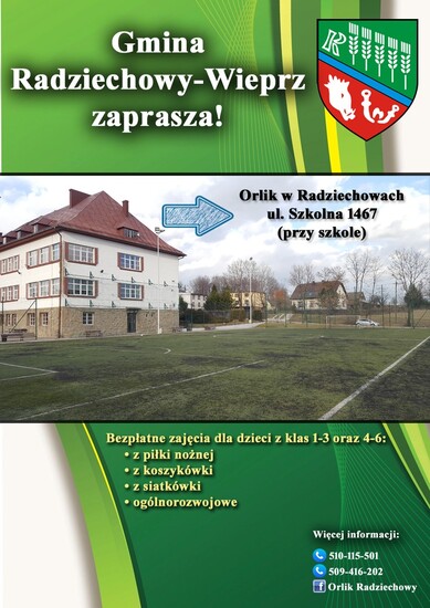 Bezpłatne zajęcia sportowe dla dzieci z klas 1-3 oraz...