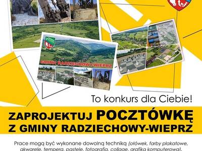 KONKURS: Zaprojektuj pocztówkę z Gminy Radziechowy...