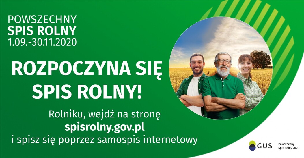 Dzisiaj rozpoczyna się Powszechny Spis Rolny! Spiszmy...