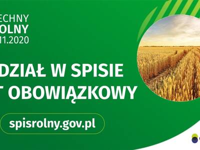 ROLNIKU! Udział w spisie rolnym jest obowiązkowy!