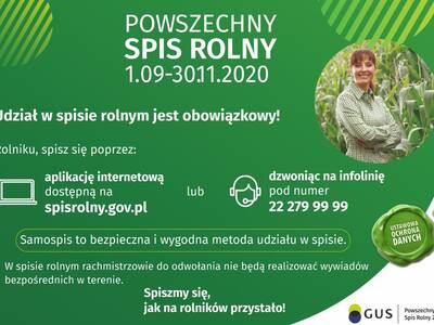 Powszechny Spis Rolny 2020. Rolniku, Twój udział w...