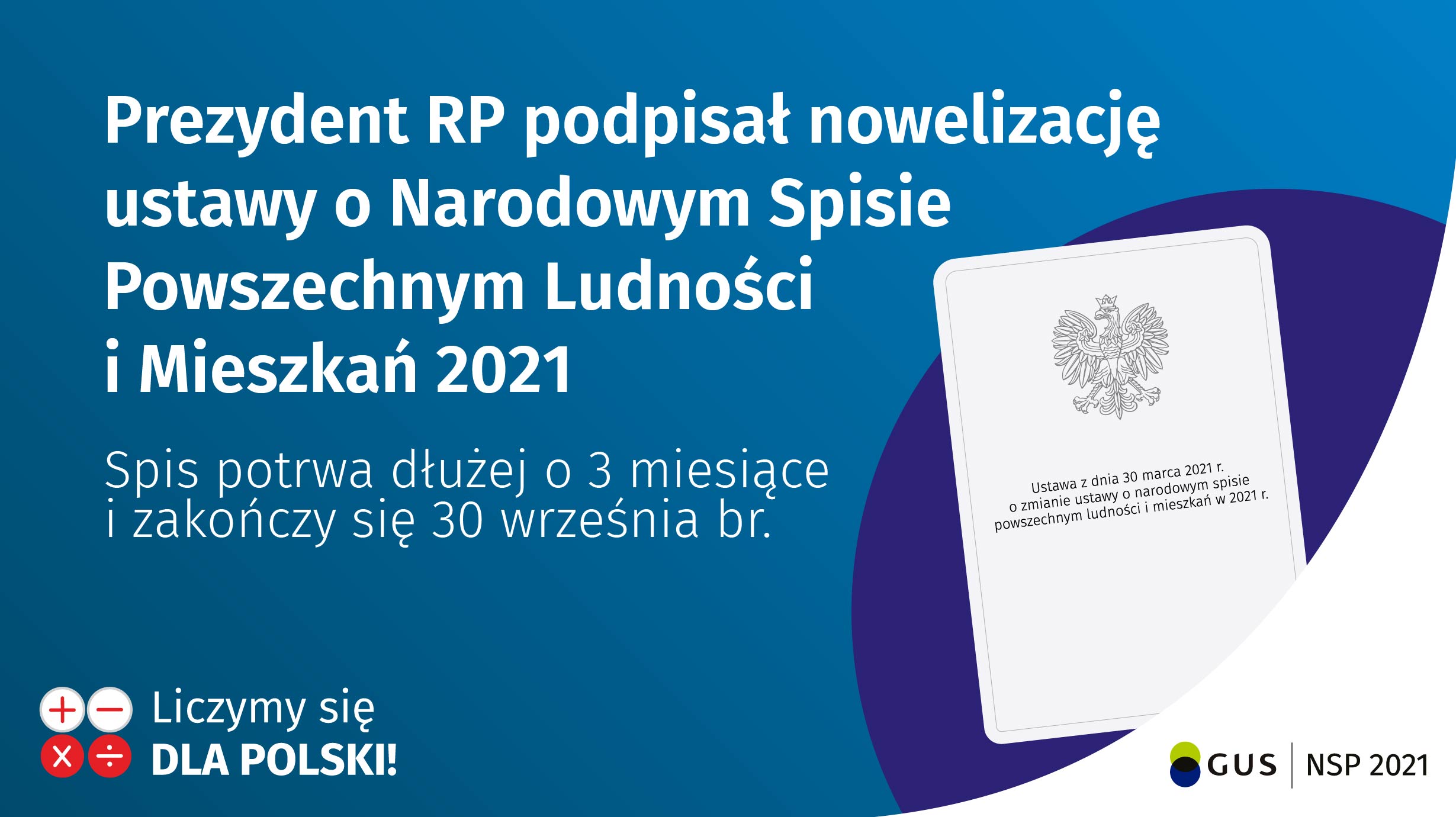 NSP 2021 potrwa do 30 września 2021 roku.