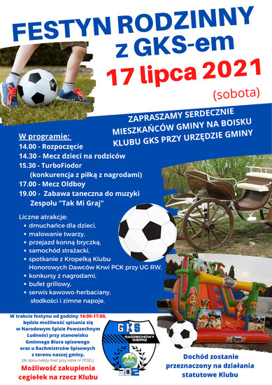 FESTYN RODZINNY z GKSem - 17 lipca 2021r. (sobota)