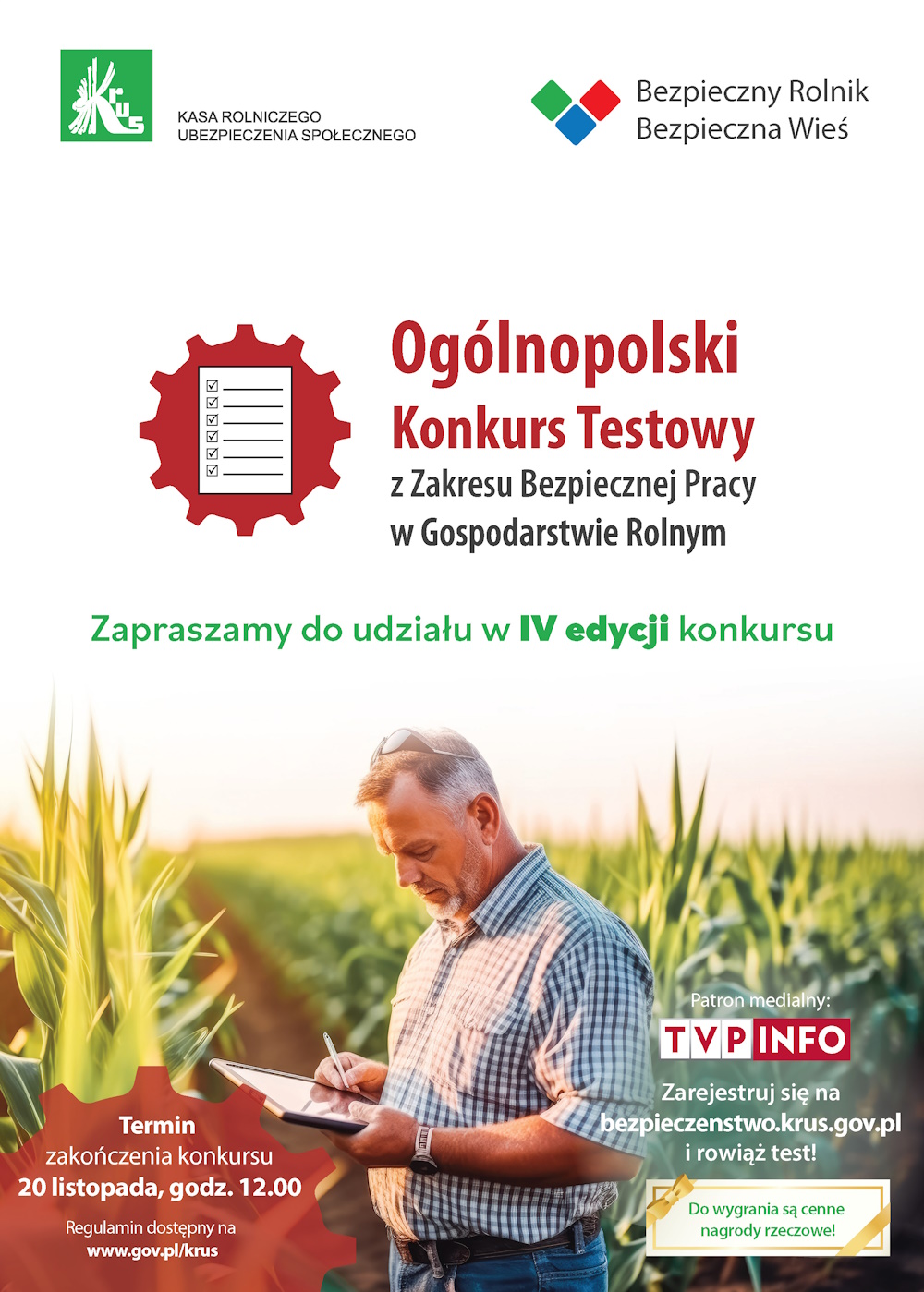 IV Ogólnopolski Konkurs Testowy z Zakresu Bezpiecznej Pracy w Gospodarstwie Rolnym