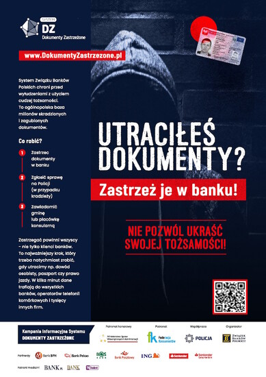 Utraciłeś dokumenty? Zastrzeż je w Banku! Nie pozwól...