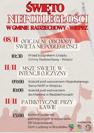 Święto Niepodległości w Gminie Radziechowy-Wieprz