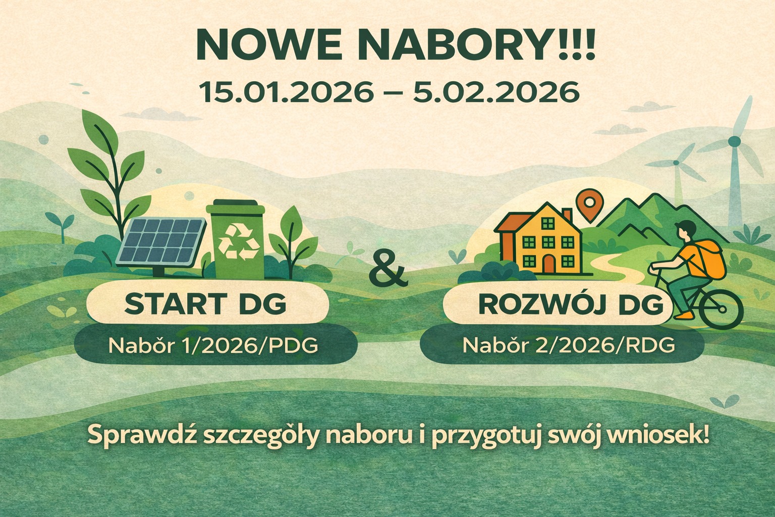 Lokalna Grupa Działania „Żywiecki Raj” ogłasza dwa nabory wniosków w ramach wspierania przedsiębiorczości...