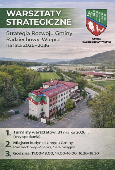 Zaproszenie na warsztaty strategiczne dotyczące: „Strategii...