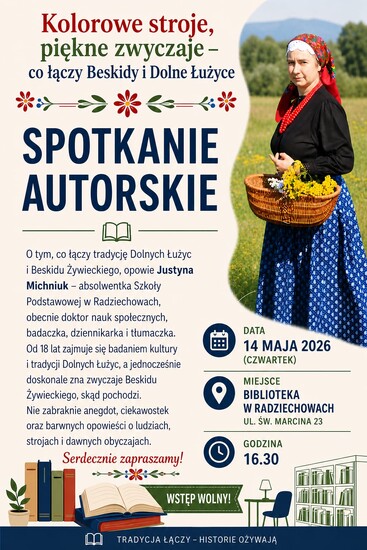 Spotkanie autorskie: "Kolorowe stroje, piękne...