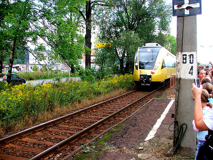 Powitanie Pociągu Papieskiego (od stacji Radziechowy-Wieprz aż po Zwardoń)